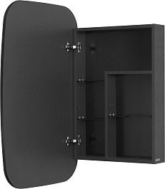 Акватон Мебель для ванной Сохо 60 L графит софт/дуб веллингтон – фотография-8